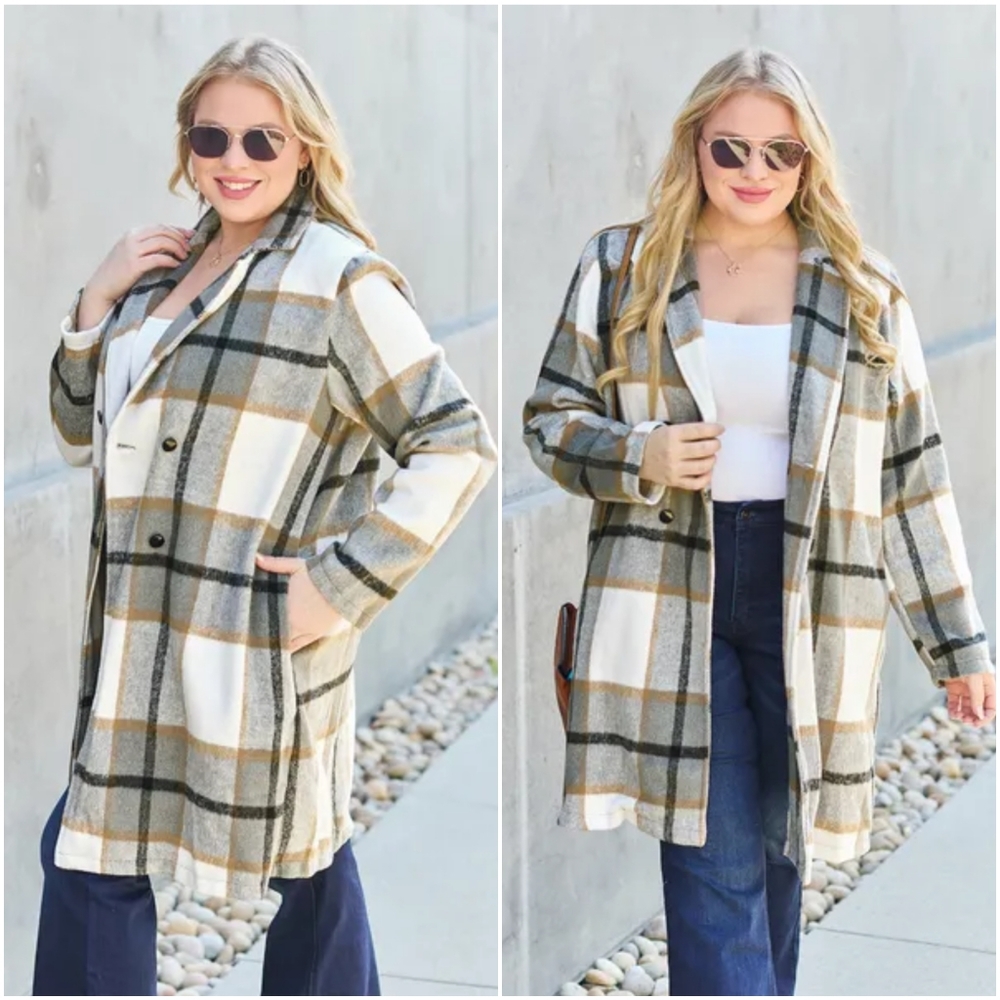 Classic Checkmate Lapel Coat - London Plaid